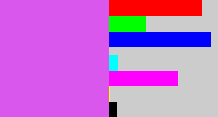 Hex color #d957ec - heliotrope