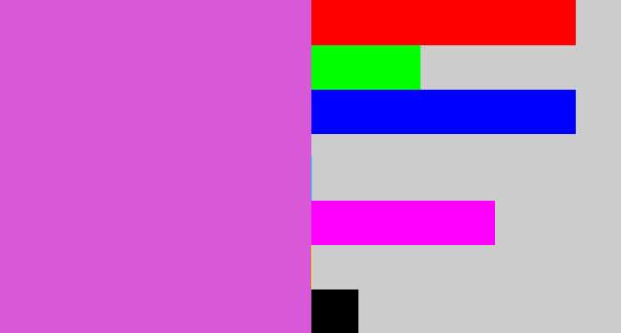 Hex color #d958d8 - pink purple