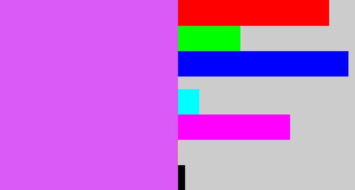 Hex color #d95af6 - heliotrope