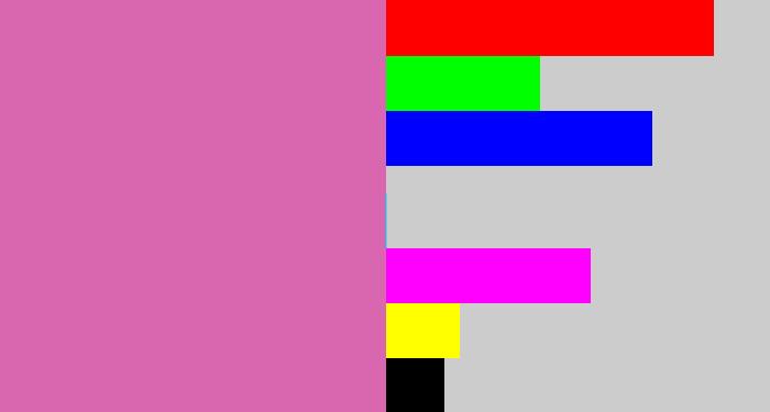 Hex color #d967af - pale magenta