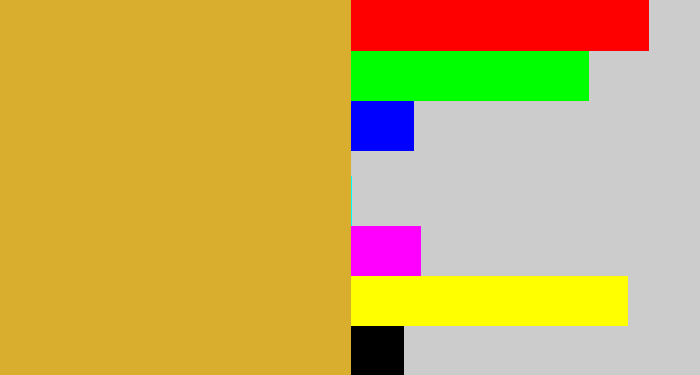 Hex color #d9ae2e - macaroni and cheese