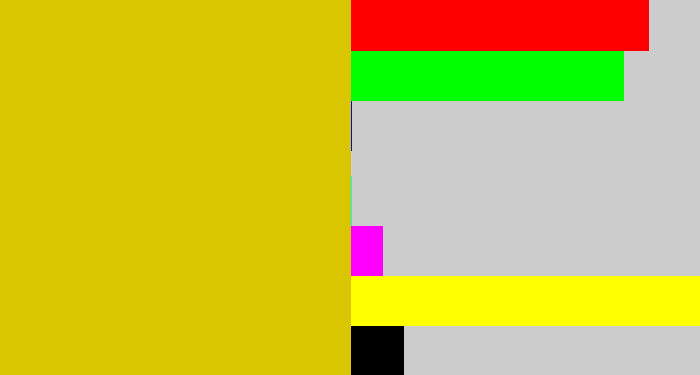 Hex color #d9c601 - ugly yellow