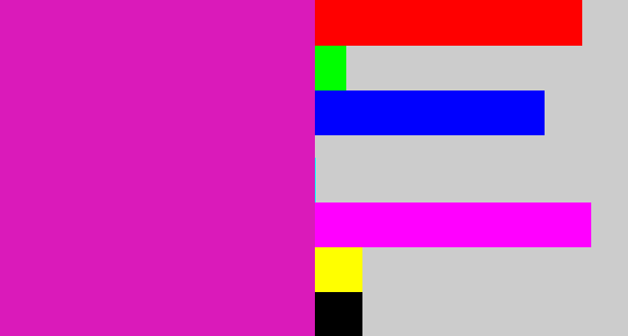 Hex color #da1aba - purple/pink