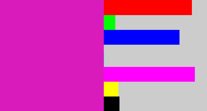 Hex color #da1bbb - purple/pink