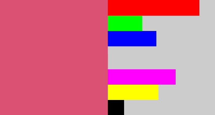 Hex color #da5174 - darkish pink