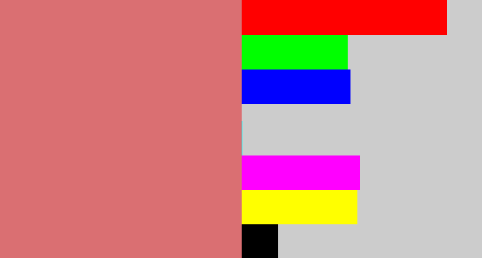Hex color #da6f72 - pinkish