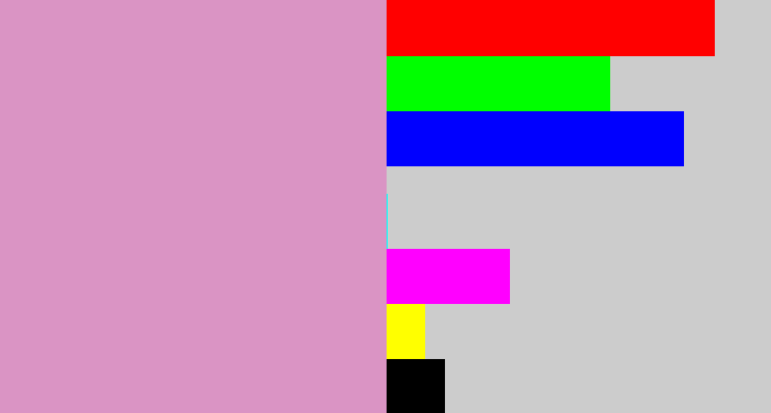 Hex color #da94c4 - lavender pink