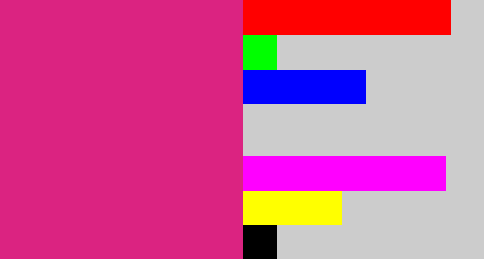 Hex color #db2381 - darkish pink