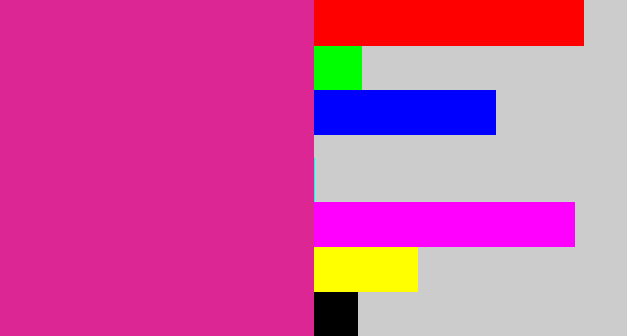 Hex color #db2693 - darkish pink