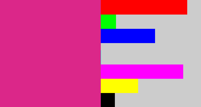 Hex color #db2789 - darkish pink