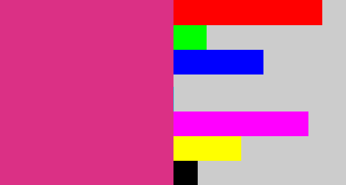 Hex color #db3085 - darkish pink