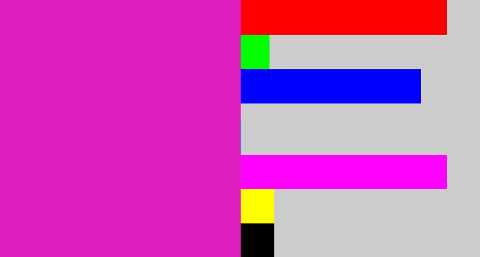 Hex color #dc1ebe - purple/pink