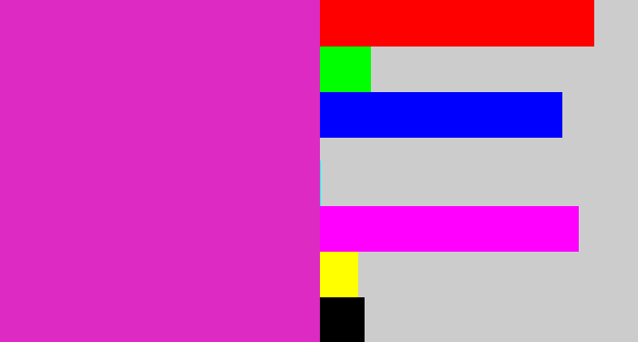 Hex color #dc2ac2 - purpley pink