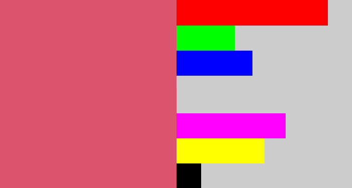 Hex color #dc536e - darkish pink