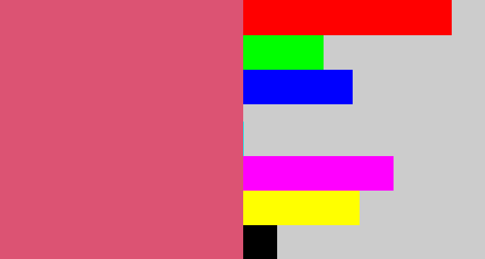 Hex color #dc5373 - darkish pink