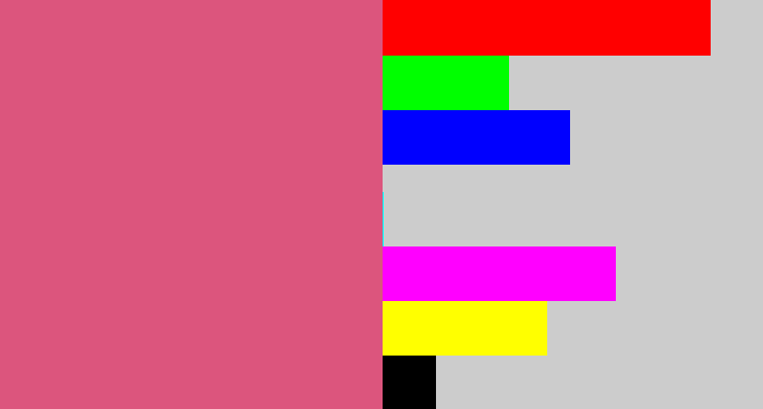 Hex color #dc557d - darkish pink