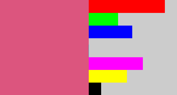 Hex color #dc557e - darkish pink