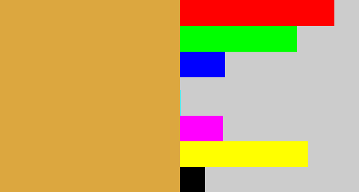 Hex color #dca73f - macaroni and cheese