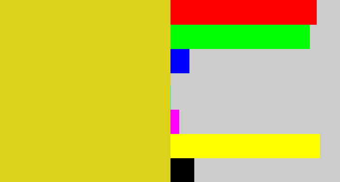 Hex color #dcd11b - piss yellow