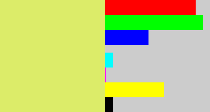 Hex color #dcec69 - pear