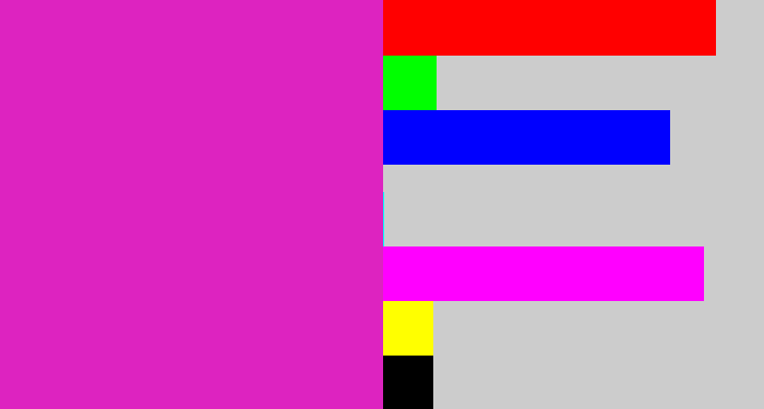 Hex color #dd23c0 - purple/pink