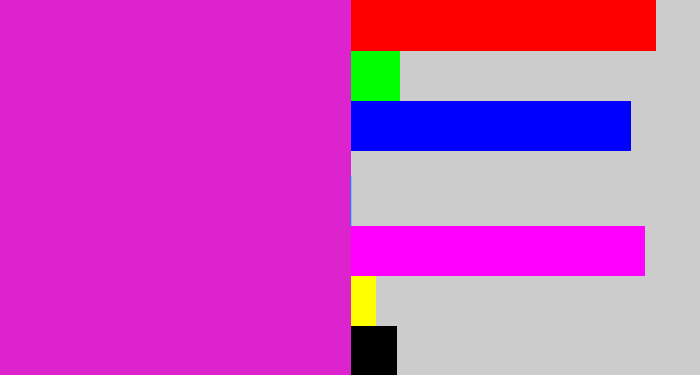 Hex color #dd23cd - purple/pink