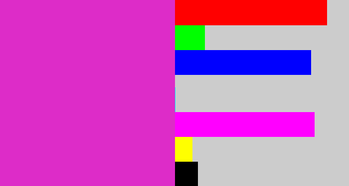 Hex color #dd2cc8 - purple/pink