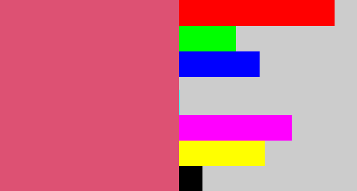 Hex color #dd5173 - darkish pink