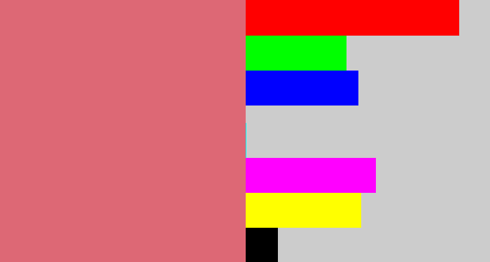 Hex color #dd6875 - pinkish
