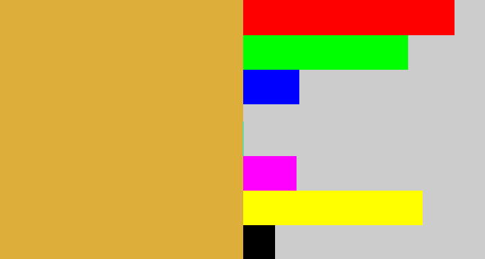 Hex color #deae3a - macaroni and cheese