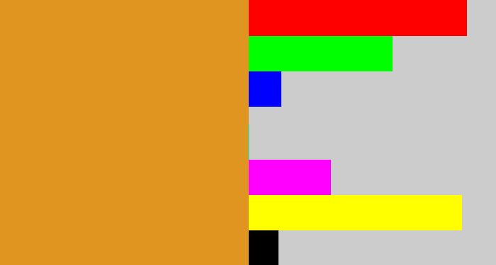 Hex color #e09520 - squash