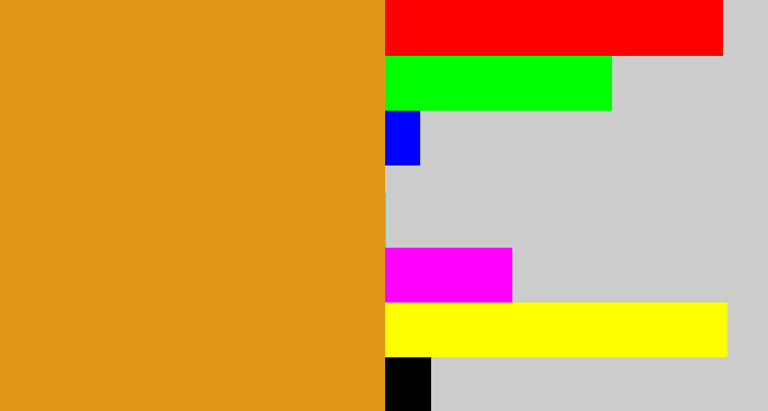 Hex color #e09718 - squash