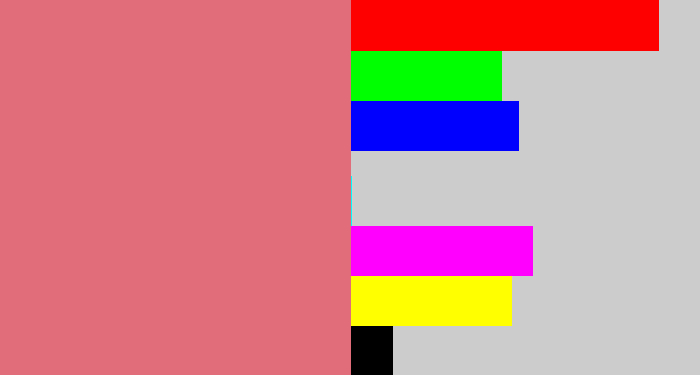 Hex color #e16d7a - pinkish