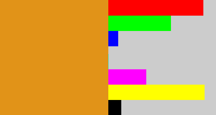 Hex color #e19318 - squash