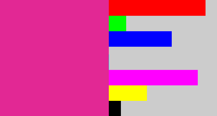 Hex color #e22894 - darkish pink