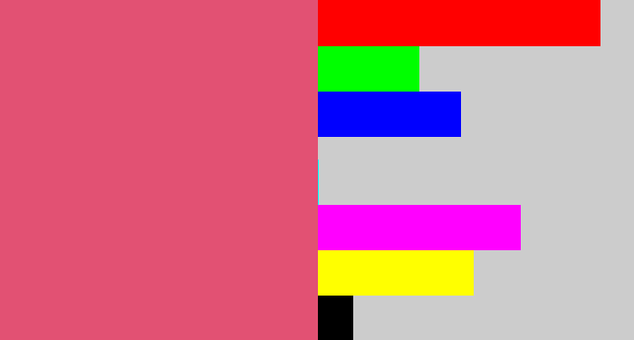 Hex color #e25173 - darkish pink