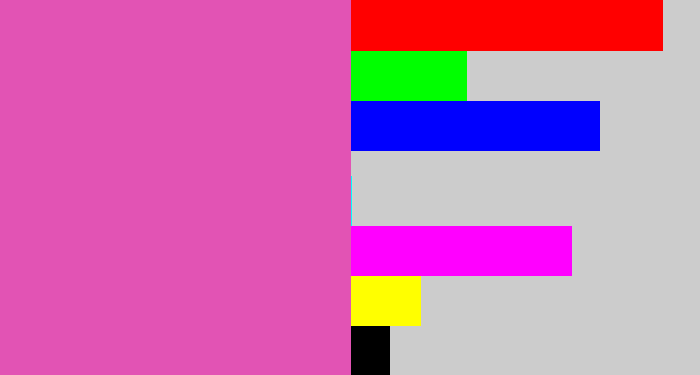Hex color #e253b4 - purpleish pink