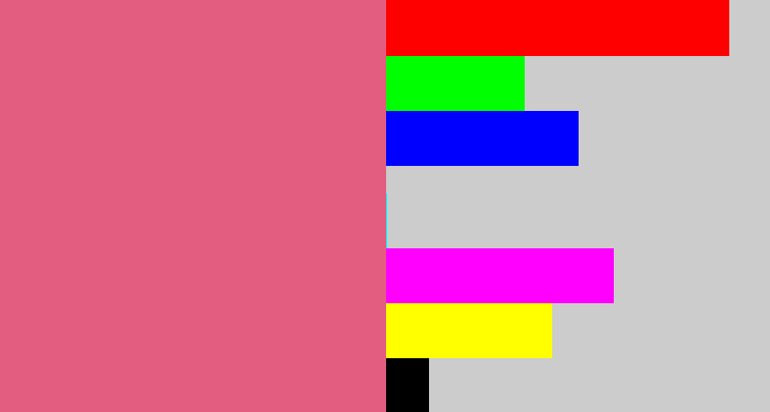 Hex color #e25d80 - pinkish