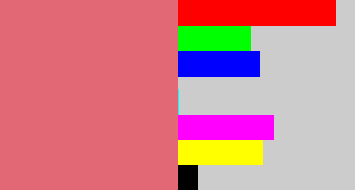 Hex color #e26876 - pinkish