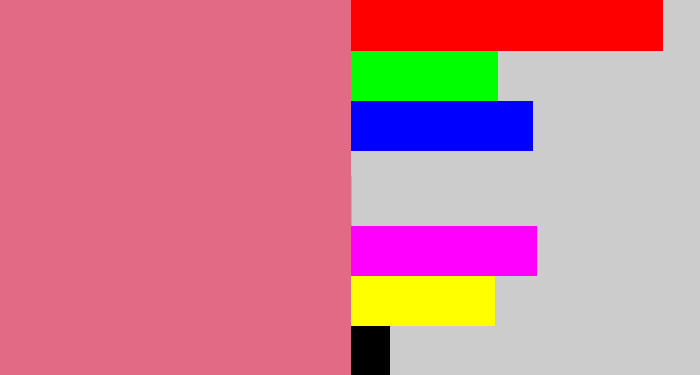 Hex color #e26a85 - pinkish