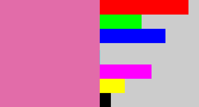 Hex color #e26ca9 - pale magenta