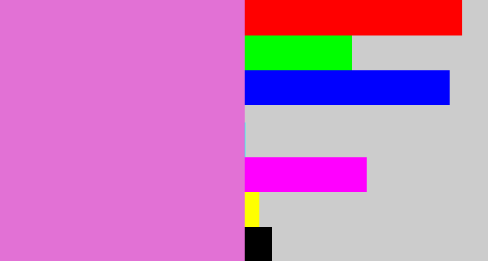 Hex color #e271d5 - lavender pink
