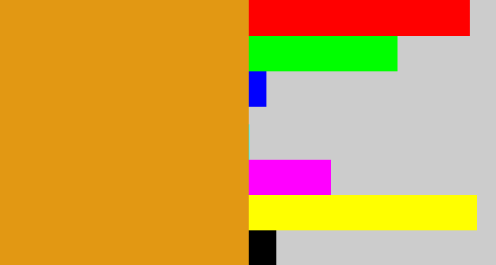 Hex color #e29813 - squash