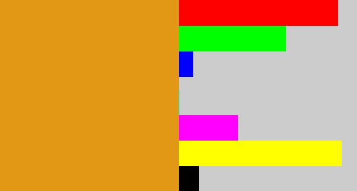 Hex color #e29815 - squash