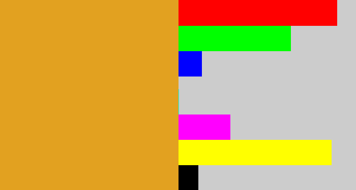 Hex color #e2a120 - squash