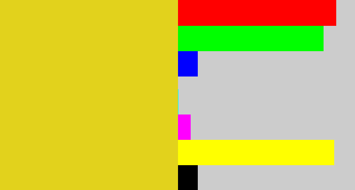 Hex color #e2d21c - piss yellow