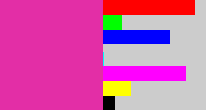 Hex color #e32ea6 - purpley pink