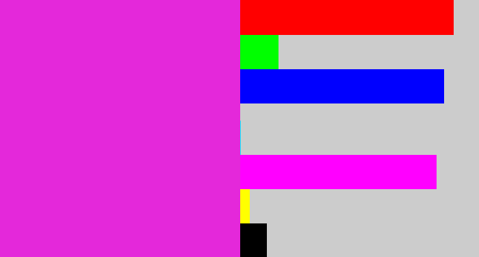 Hex color #e428da - purple/pink
