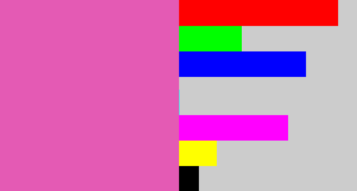 Hex color #e45ab4 - pale magenta