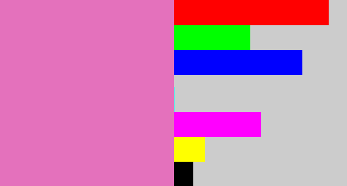 Hex color #e471bc - pale magenta